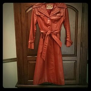 Genuine Leather Trench