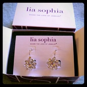 Lia Sophia Crystal bouquet (clear) earrings