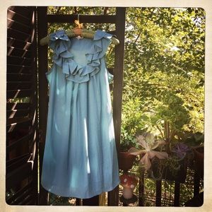 Urban Outfitters Ruffled Sea Foam Dress