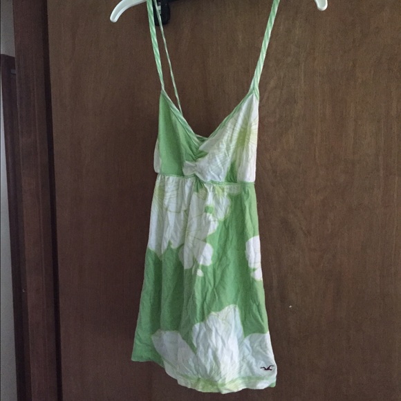 Green flower hollister tank