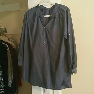 J. Crew Chambray Tunic top long like New