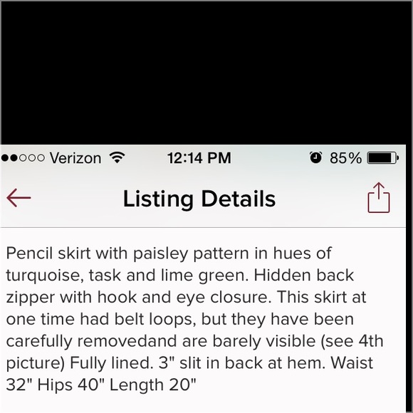 SOLD on ♏️ercari Paisley skirt - Picture 2 of 4