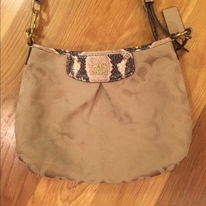 NEVER USED Coach Snakeskin Crossbody