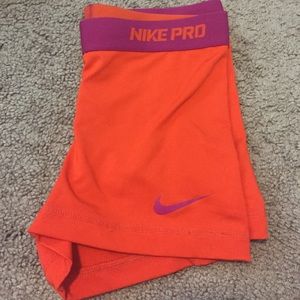 Orange Nike Pros