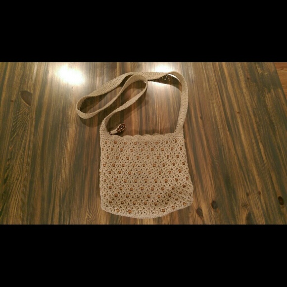 The Sak Handbags - Boho Chic Wood-Beaded Crossbody Bag