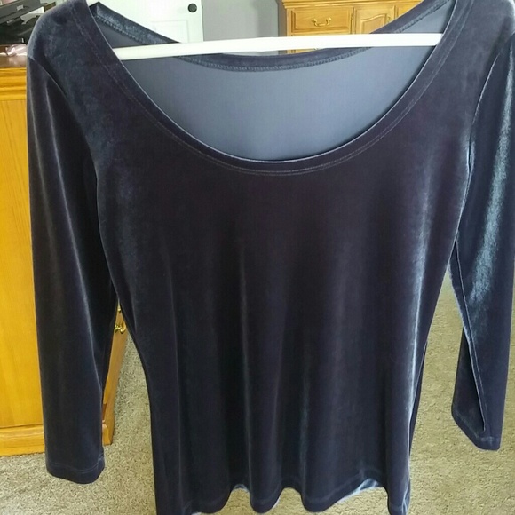 Boston Proper Tops - Boston Proper Velour 3/4 sleeved shirt