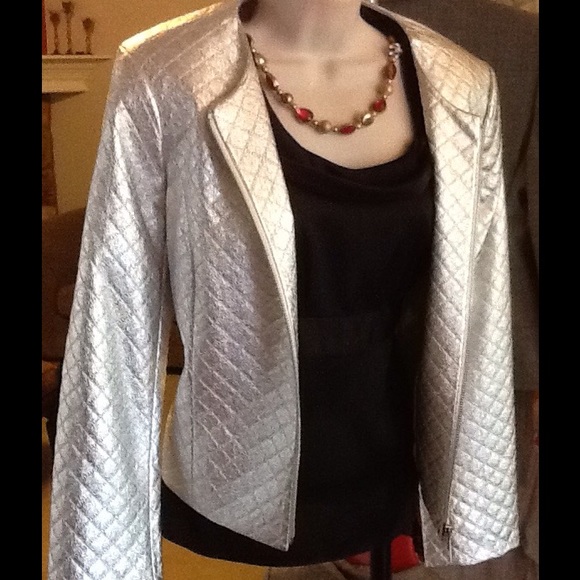 Isaac Mizrahi Silver Jacket