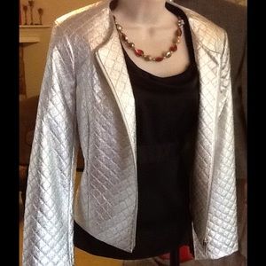 Isaac Mizrahi Silver Jacket