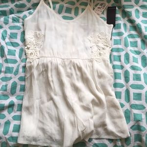 White Forever XXI Romper