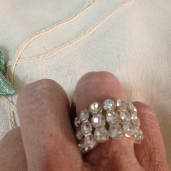 Bling Rhinestone Stretch Ring