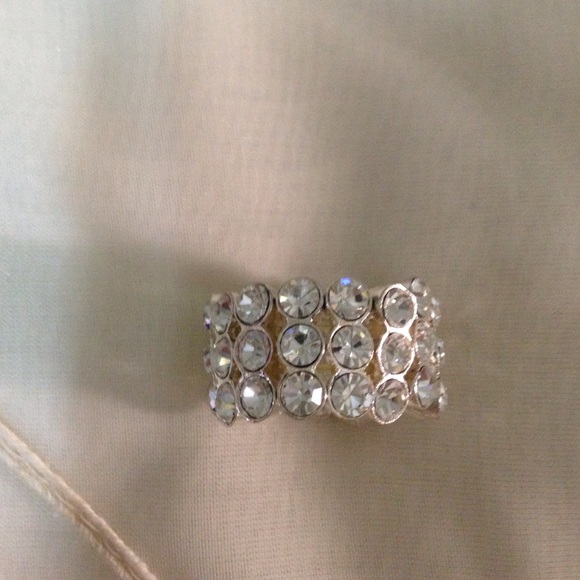 Bling Rhinestone Stretch Ring - Picture 3 of 4