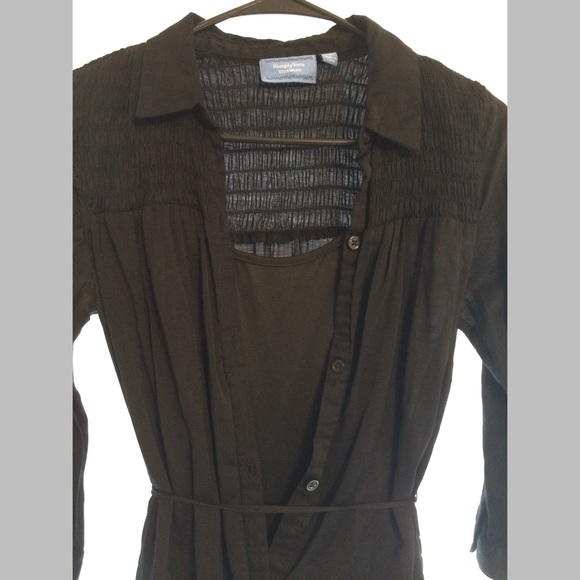 Black hi-low Vera Wang dress
