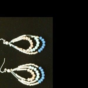 CHICO'S earrings Gold, apricot, lime, periwinkle