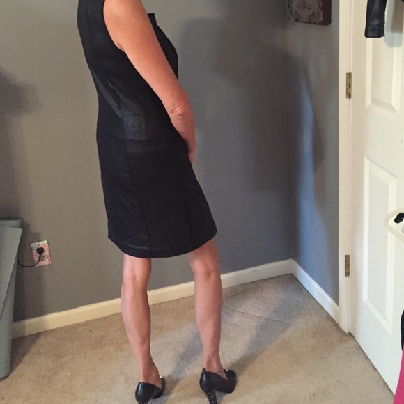Black faux leather Dress