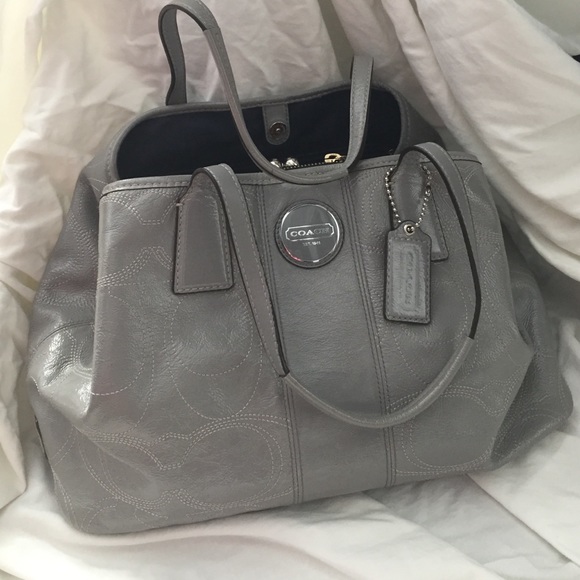 Coach gray bag - Picture 1 of 4