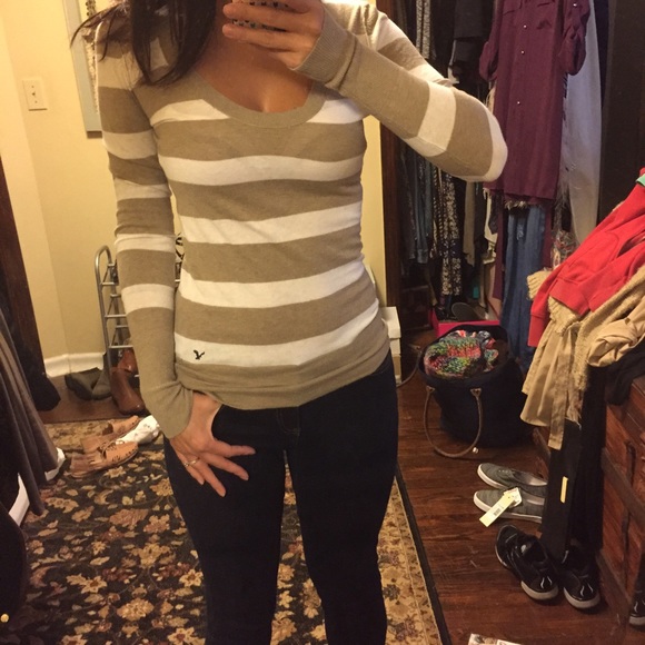 American Eagle Outfitters Sweaters - Striped Long Sleeve Top