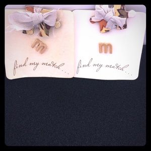 Anthropologie Monogram Earrings