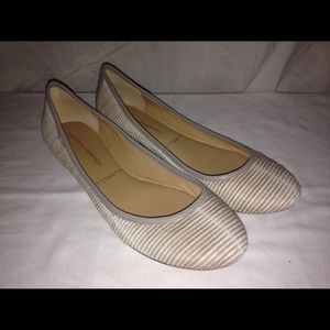 Signers on Morrison calf hair ballet flats