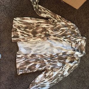 Chicos printed button down shirt