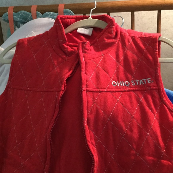 Ohio State quilted vest