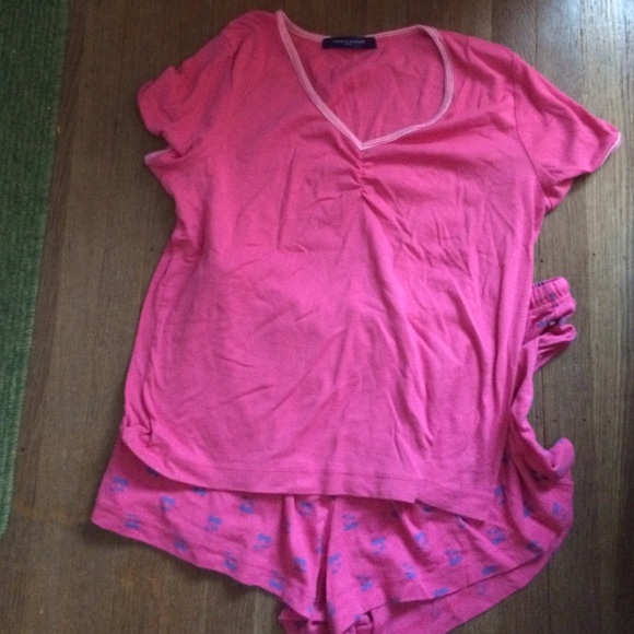 Pajamas 2 piece pink and blue