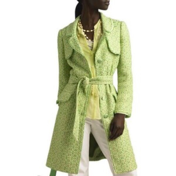Gorgeous green tweed coat