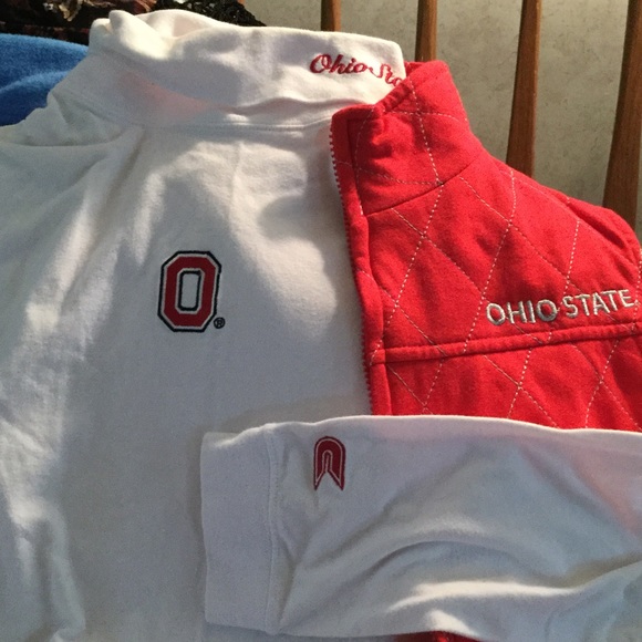 White Ohio State turtle neck