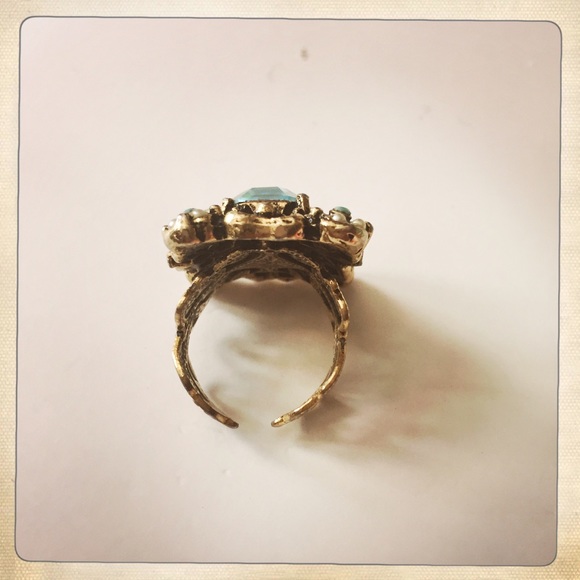 Blue and Gold Ring - Picture 2 of 2