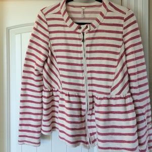 Free People Striped Jacket
