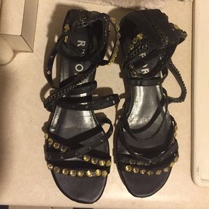 REPORT strappy black gladiator sandals