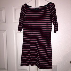 Stripped cocktail party dress