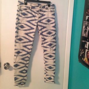 Tribal print pants size 31 denim & supply RL