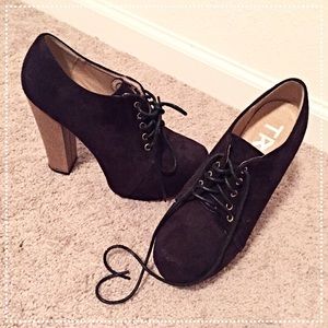 Black Suede Lita Style Heels