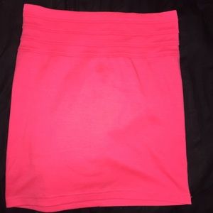 Pink high waisted skirt