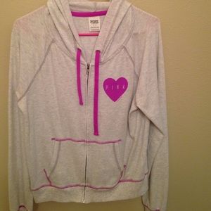 Victoria secret pink zip up hoodie