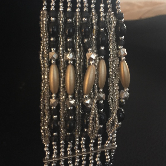 Beaded layered necklace