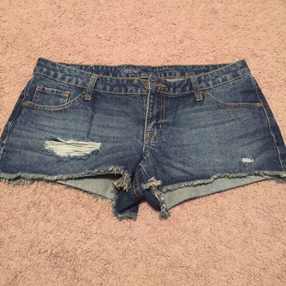 Cheeky denim shorts