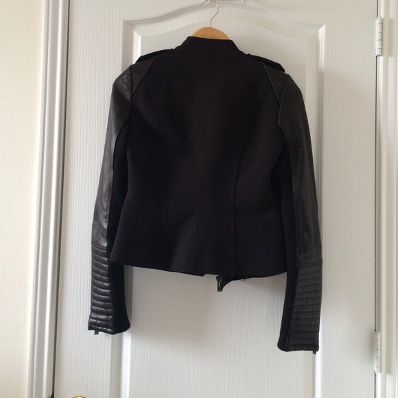 Bcbgmaxazria leather biker jacket - Picture 2 of 4