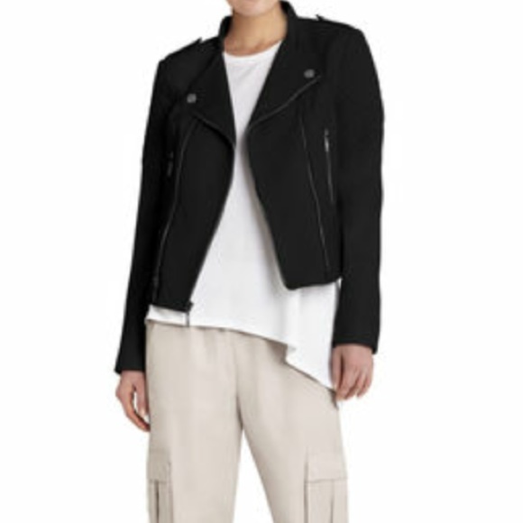 Bcbgmaxazria leather biker jacket - Picture 3 of 4