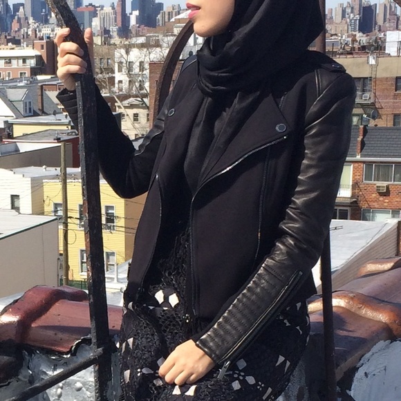 Bcbgmaxazria leather biker jacket - Picture 4 of 4