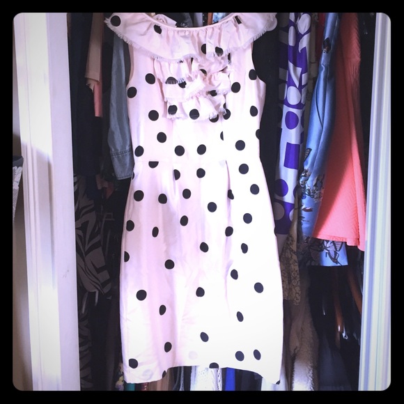 Polka Dot Kate Spade Silk Dress 0 2