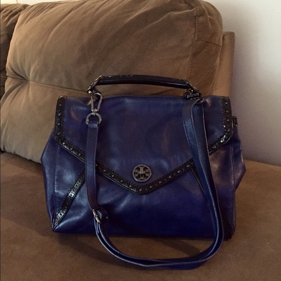 Authentic Tory Burch Flap Messenger Bag