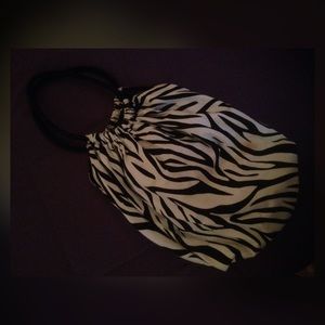 Zebra print purse