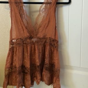 Free People Copper Colored Top