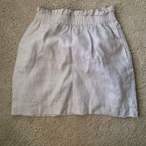 J. Crew linen skirt. Size 6.