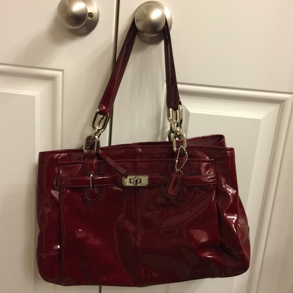 Red Coach bag