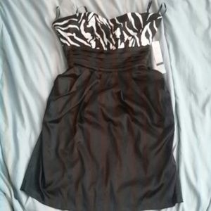 Black and ivory party dress