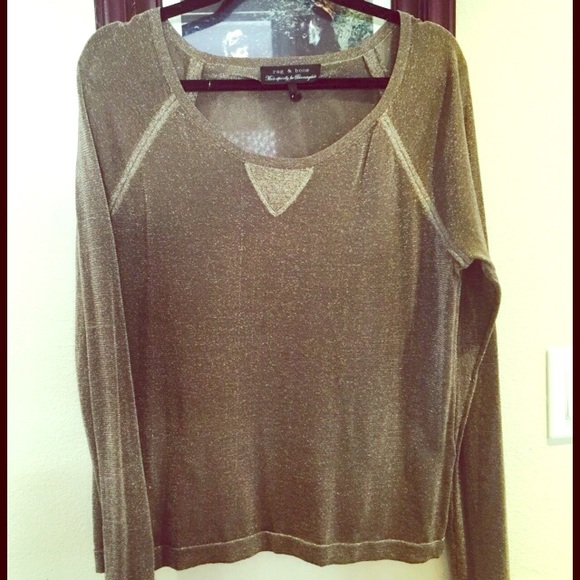 Rag & bone gold shimmer