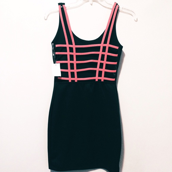 Neon Cage Back Dress