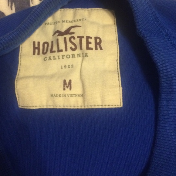Hollister men's royal blue long sleeve shirt - Picture 3 of 4